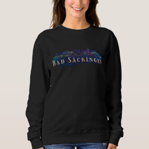 Dålig Säckingen Tyskland Stad Silhuett av Stadssil T Shirt