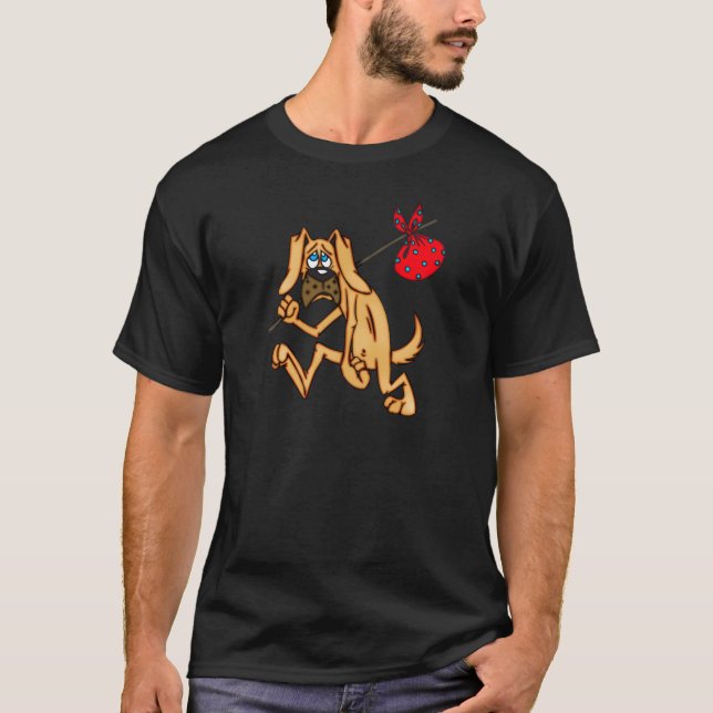 Dålig tecknad hund för Hobo T Shirt (Framsida)