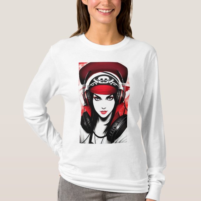 dålig tjej t shirt (Framsida)