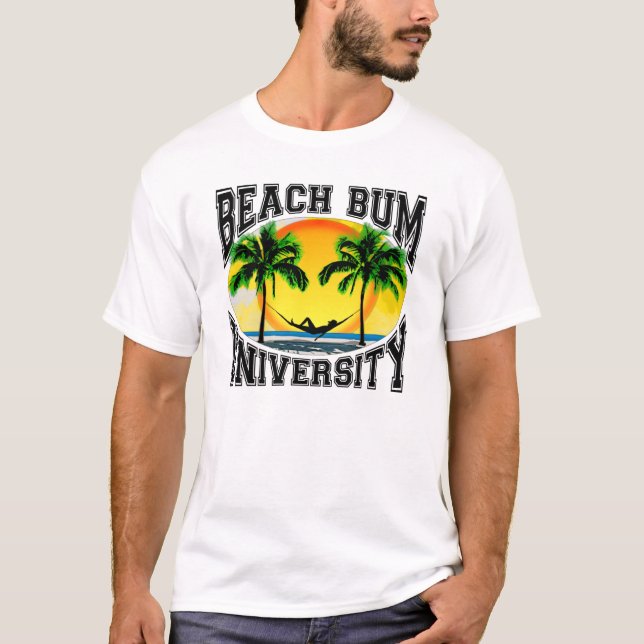 Dålig universiteten för strand t shirt (Framsida)
