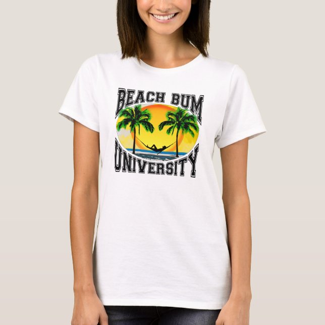 Dålig universiteten för strand tee shirt (Framsida)
