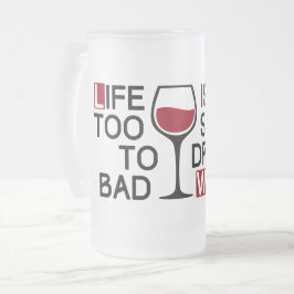Dålig vin frostat ölglas