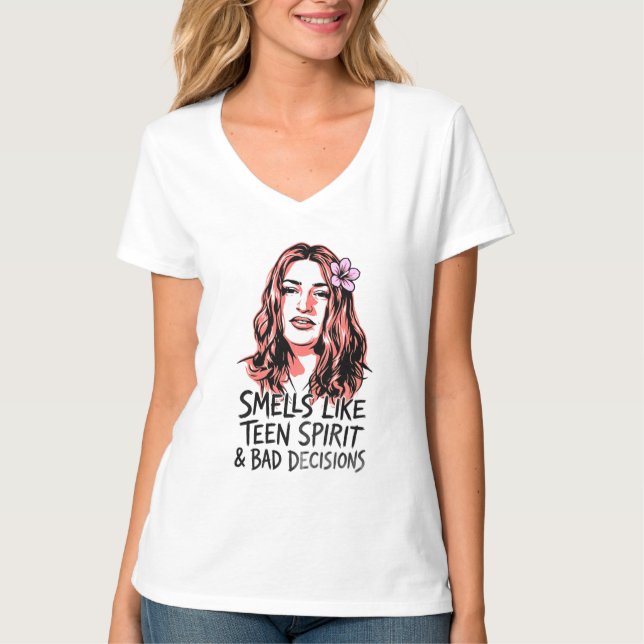 Dåliga beslut kommer som standard t shirt (Framsida)