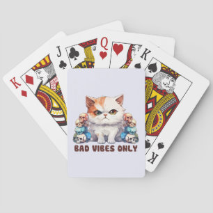 Dåliga bilder - Globalt design för brinnande katt Casinokort