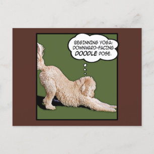 Dåliga dagar Tecknader Yoga Postcard Vykort