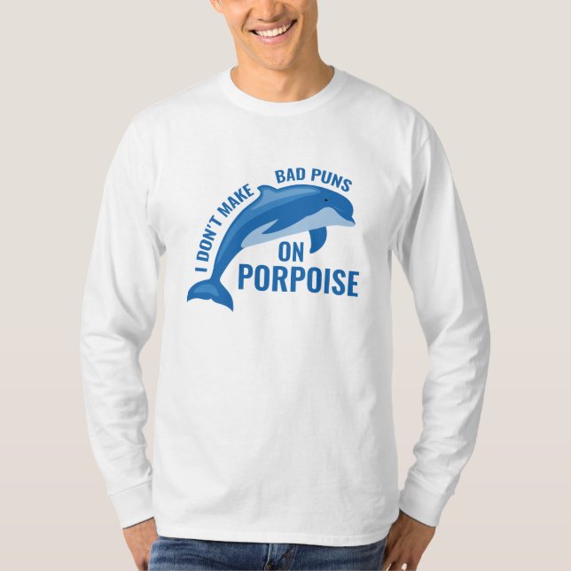 Dåliga dårpiller på delfin t shirt (Framsida)
