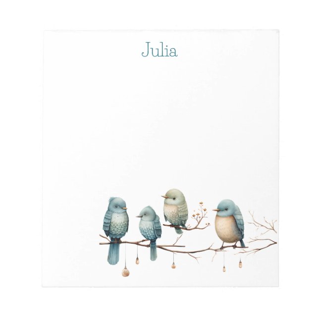 Dåliga fåglar på Grenar tipplösa djur Anteckningsblock (Framsida)