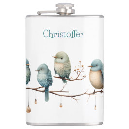 Dåliga fåglar på Grenar tipplösa djur Fickplunta