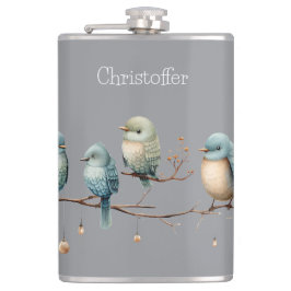 Dåliga fåglar på Grenar tipplösa djur Fickplunta