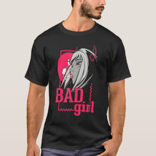 Dåliga flickor Ingen ängel Rebellious Bad Attitude T Shirt