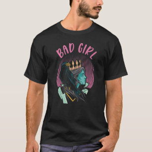 Dåliga flickor Ingen ängel Rebellious Bad Attitude T Shirt