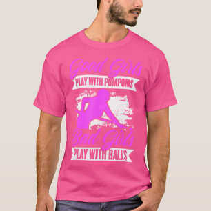 Dåliga flickor leker med Boll Snooker Bassäng Play T Shirt