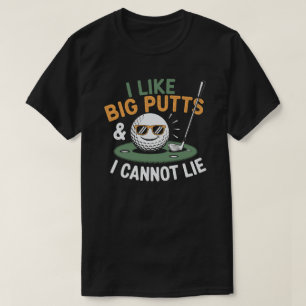 Dåliga golfer - jag tycker om stora putter och jag t shirt