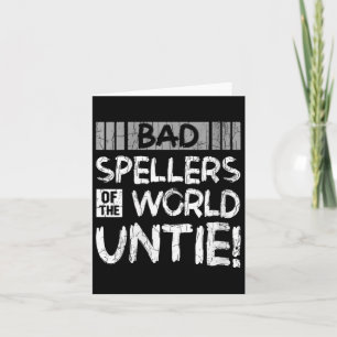 Dåliga kvinnliga säljare av World Untie Funny Dysl Kort