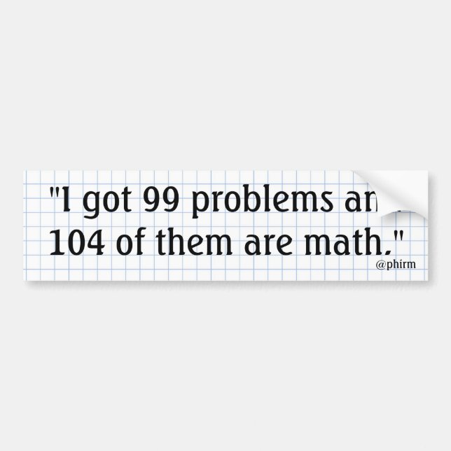 Dåliga på Mathbildekalet Bildekal (Framsidan)
