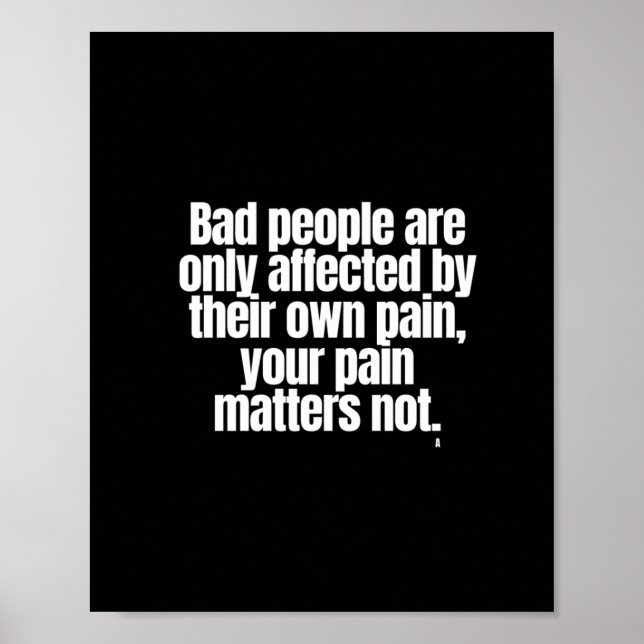 Dåliga personer påverkas endast poster (Framsidan)