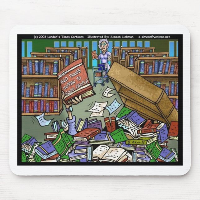 Dåliga saker händer 2 snälla människor Roliga pres Musmatta (Framsidan)