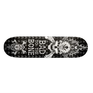 Dåliga till benskallen mini skateboard bräda 18,7 cm
