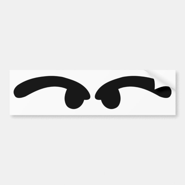 dåliga tittar ögon bildekal (Framsidan)