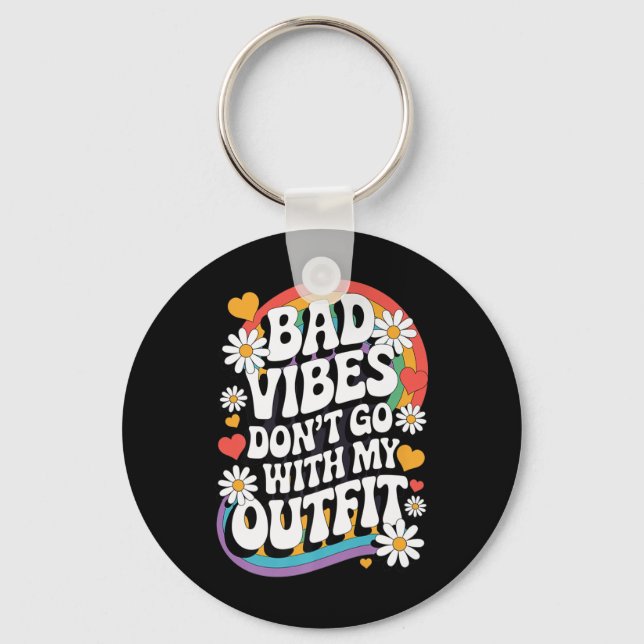 Dåliga Vibes går inte med min egen restaurang Groo Nyckelring (Framsida)