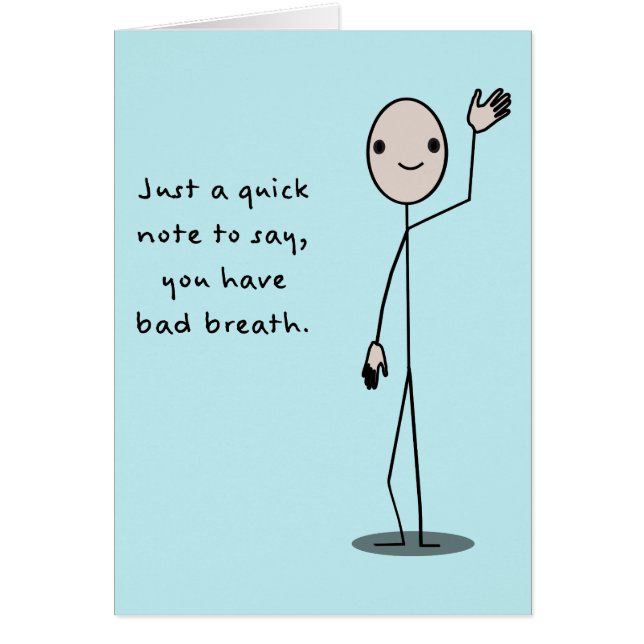 Dåligaandedräkt Hälsningskort (Framsidan)