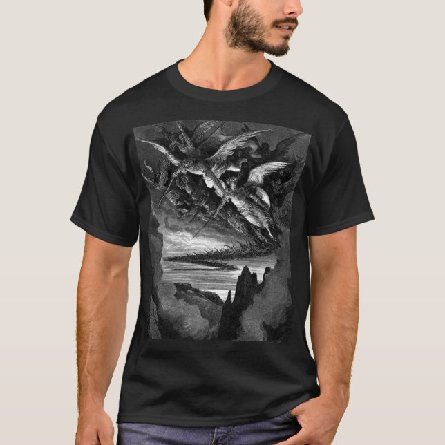 Dåligaänglar - Gustave Dore Tee Shirt (Framsida)
