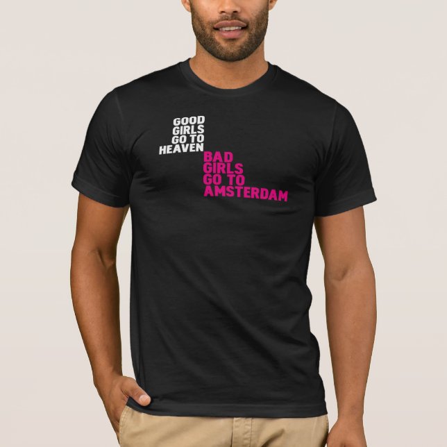 Dåligaflickor går till Amsterdam T-shirt (Framsida)