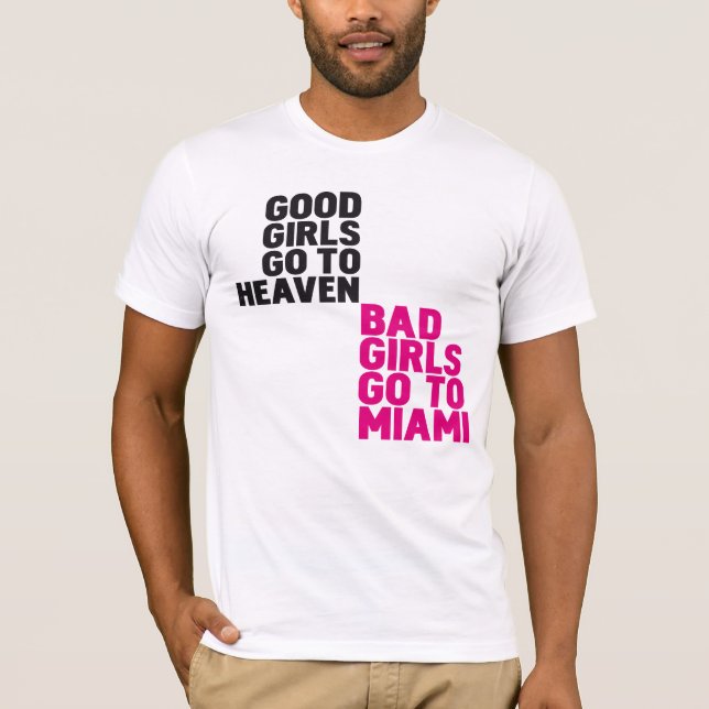 Dåligaflickor går till Miami Tee (Framsida)