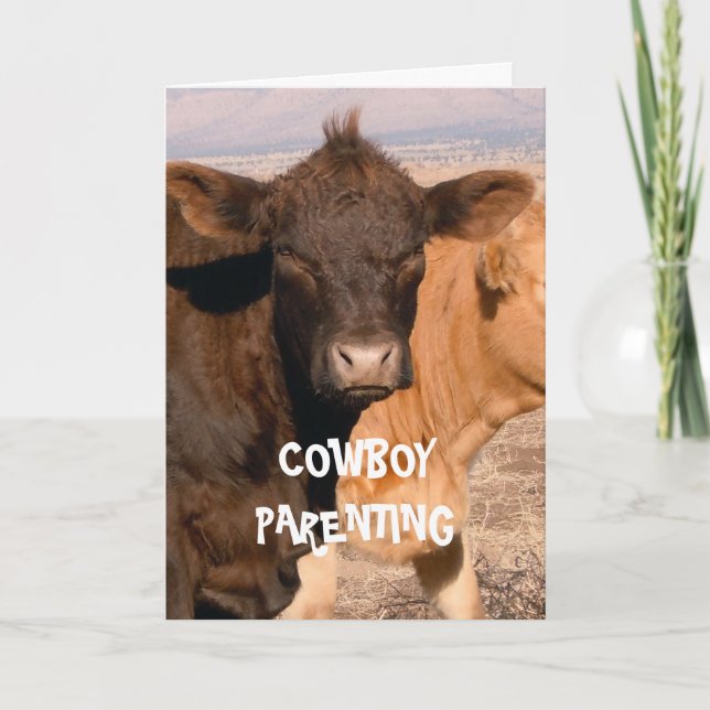 Dåligahårdag - Cowboybarnuppfostran Kort (Framsida)