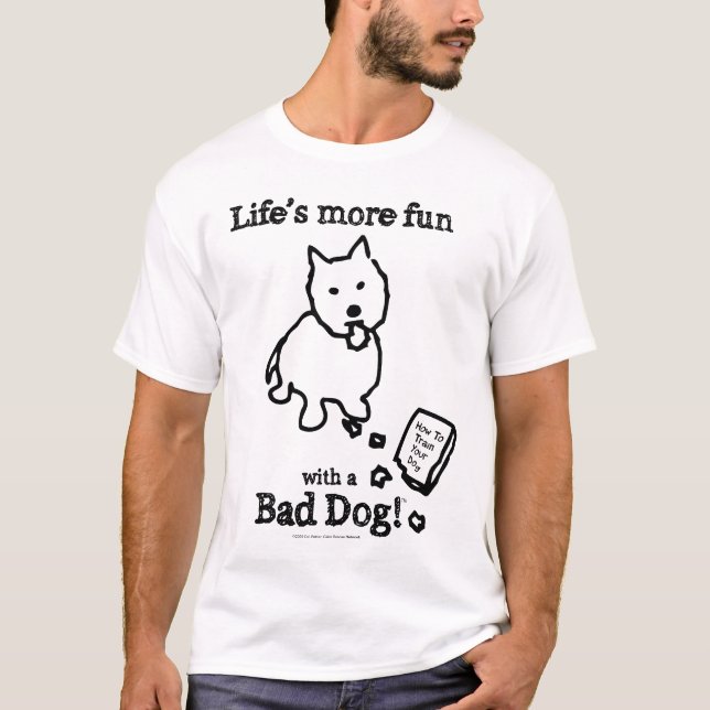 Dåligahund T Shirt (Framsida)