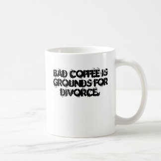Dåligakaffe är jordning för divorce. kaffemugg