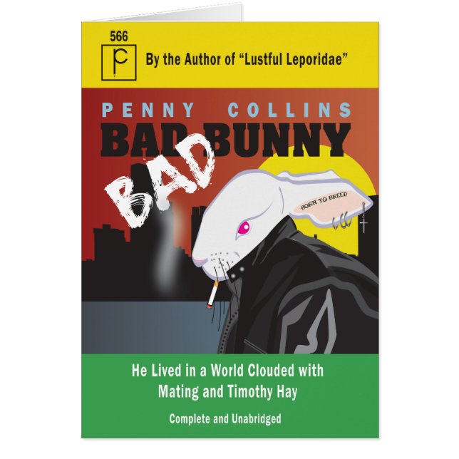 DÅLIGAKANIN HÄLSNINGSKORT (Framsidan)