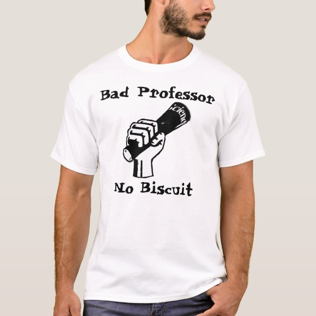 Dåligaprofessor, ingen ljusbrun T-tröja T Shirt (Framsida)