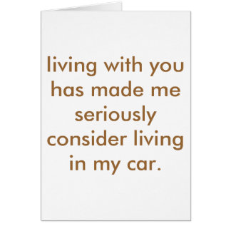 dåligaroommate. hälsningskort