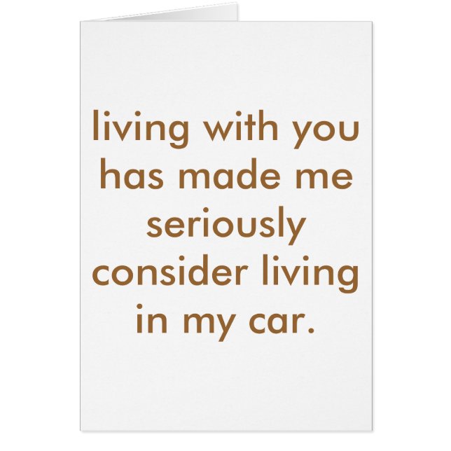 dåligaroommate. hälsningskort (Framsidan)