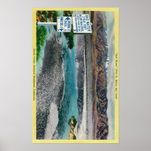Dåligavatten på den Death Valley Poster