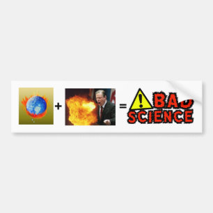 DÅLIGAVETENSKAP, AL GORE, brinna jord, +, = Bildekal