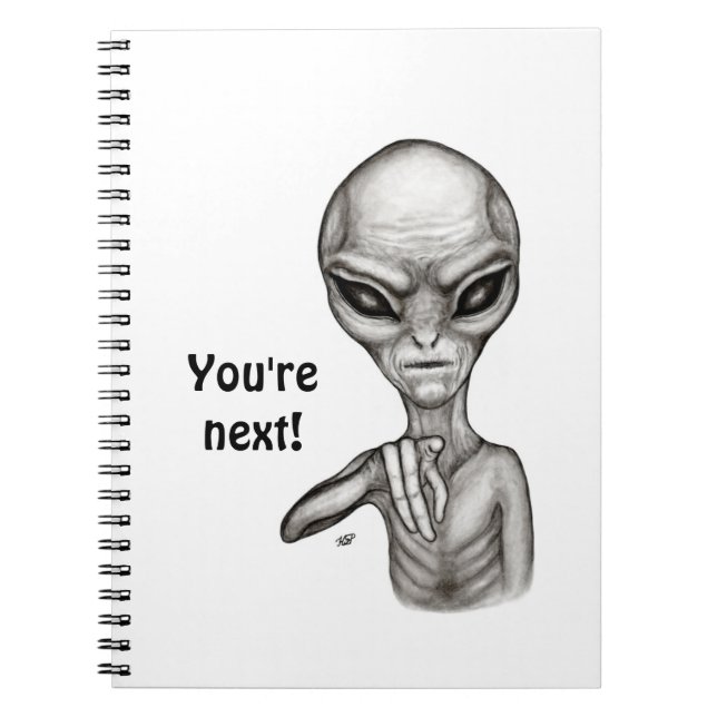 Dåligt Alien, du är nästa! Anteckningsbok (Framsidan)