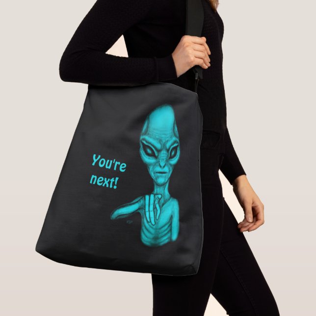 Dåligt Alien, du är nästa! Axelväska (Närbild)