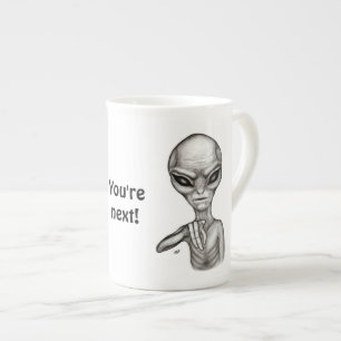 Dåligt Alien, du är nästa! Benporslin Mugg