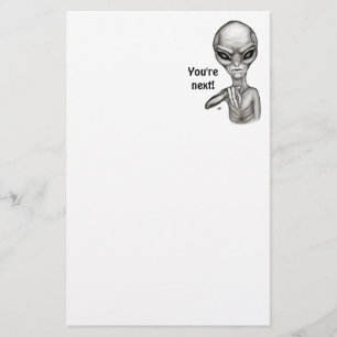 Dåligt Alien, du är nästa! Brevhuvud