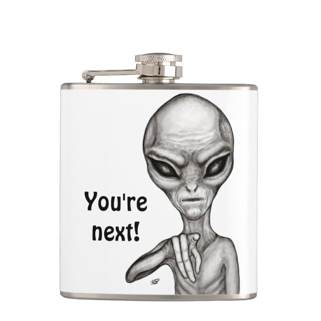 Dåligt Alien, du är nästa! Fickplunta (Framsidan)