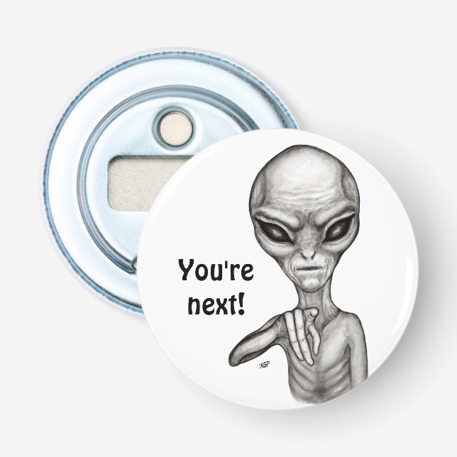 Dåligt Alien, du är nästa! Flasköppnare (Framsidan)
