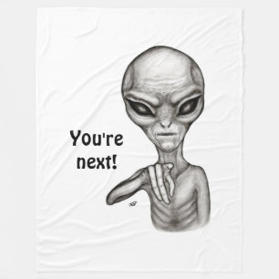 Dåligt Alien, du är nästa! fleecefilt