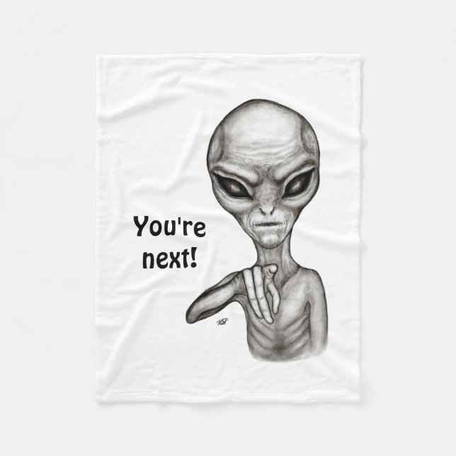 Dåligt Alien, du är nästa! fleecefilt (Framsidan)
