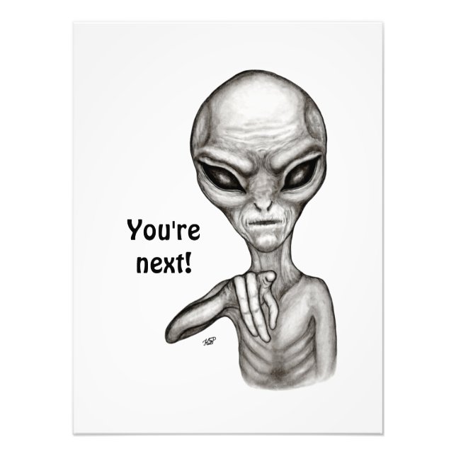 Dåligt Alien, du är nästa! Fototryck (Framsidan)