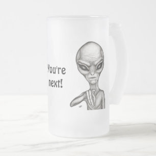Dåligt Alien, du är nästa! Frostat Ölglas