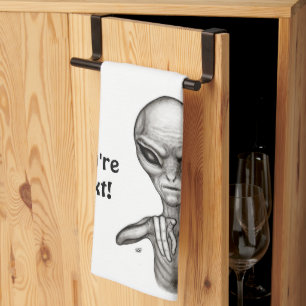 Dåligt Alien, du är nästa! Kökshandduk