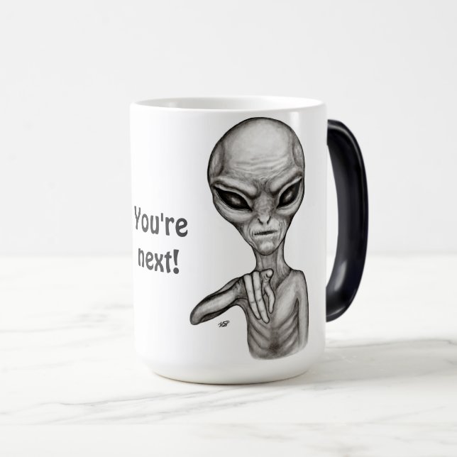 Dåligt Alien, du är nästa! Magisk Mugg (Framsida höger)