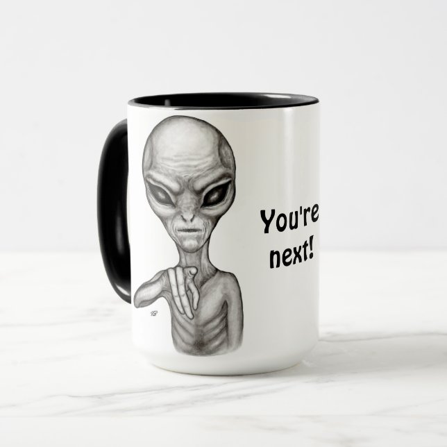 Dåligt Alien, du är nästa! Mugg (Framsida vänster)
